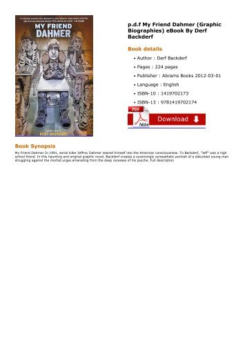 MY FRIEND DAHMER EBOOK